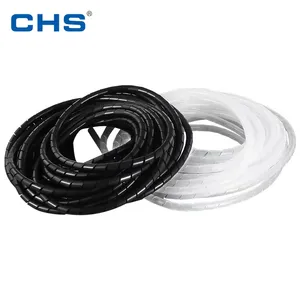 15mm PE wire harness winding tube Spiral Wrap Band Wire Protection Wire Organizer Pipe Wrap Tubing Spiral wound cable sleeve