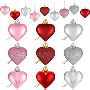 Colgante de Amor de 5.5cm, Bola de Plástico con Forma de Corazón Alienígena, 36 Piezas, Guirnalda de Luces, Decoración Navideña con Serigrafía - Product Image 5
