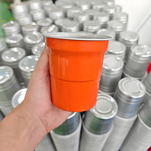 Vasos Metálicos Desechables Reciclables de 500 ml, Vasos de Aluminio de 16 oz para Café y Bebidas, Vasos para Acampar al Aire Libre, Vasos para Hoteles - Product Image 2