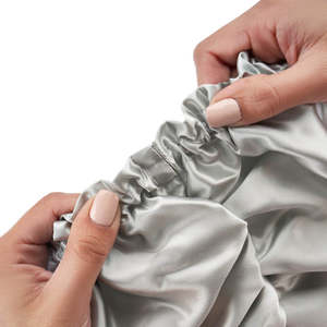 <span class=keywords><strong>Gorro</strong></span> de <span class=keywords><strong>Dormir</strong></span> Plateado al por Mayor, Gorros y Pañuelos de Satén <span class=keywords><strong>para</strong></span> el Cabello, <span class=keywords><strong>Gorro</strong></span> Ajustable Personalizado <span class=keywords><strong>para</strong></span> Mujeres y Niñas, Protege el Cabello Rizado <span class=keywords><strong>para</strong></span> Uso Diario - Product Image 4