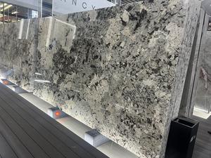 현대적인 디자인 알파인 화이트 화강암 석판 브라질 판도라 파타고니아 녹색 규암 석판 인테리어 벽 수조 - Product Image 2