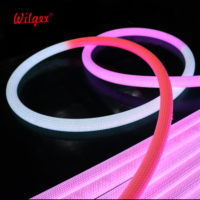 Cordon lumineux néon tressé de qualité supérieure avec gaine en tissu, résistant à la poussière et aux rayures, flexible et torsadable pour installation complexe