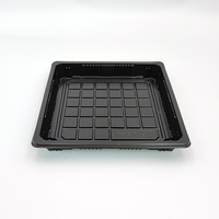JY-81207 Einweg-Sushi-Box aus Kunststoff Quadratische Plastik-Sushi-Schale mit Transparentem Deckel Kunststoff-Lebensmittelverpackungsbox