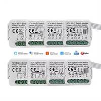 Interrupteur intelligent WiFi Zigbee avec commande vocale, application Tuya, mini disjoncteur intelligent pour la maison, 1, 2, 3 ou 4 voies, relais de lumière