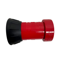 Buse à incendie professionnelle SLfire de couleur rouge, dessus noir antidérapant, design en laiton