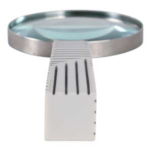 Lente d'ingrandimento con manico a fantasia lineare, accessorio funzionale da tavolo per la decorazione di scaffali in casa, ufficio e soggiorno - Product Image 6