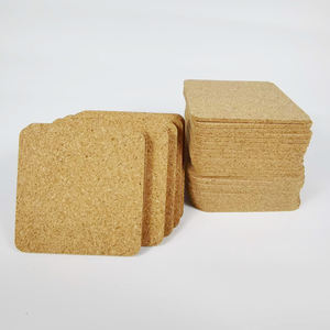 Alas Gelas Persegi dari Gabus untuk Minuman, Penyerap, Kosong, Tebal, untuk Gelas Anggur, Cangkir, Mug, Kerajinan DIY, Kantor, Rumah, Pondok - Product Image 5