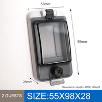 Cache de protection transparent en PC/ABS étanche IP67 pour interrupteur extérieur, anti-poussière, pour boîtier de distribution et disjoncteur