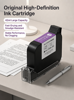 Machine de marquage à jet d'encre portable à prix abordable pour le codage de la date, le marquage de codes de lot et de codes QR, et l'impression de logos sur boîtes et bouteilles