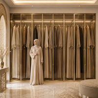 Dressing de luxe avec porte vitrée à cadre en aluminium, battante, pleine hauteur, sur mesure pour chambre de villa
