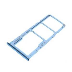 Vassoio porta SIM e scheda Micro SD blu di ricambio per Samsung Galaxy A51, modello A515F - Product Image 1
