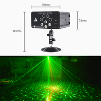 Télécommande intelligente Mini lumières laser LED programmables à 8 trous 128 motifs d'animation rvb pour l'éclairage décoratif DJ de fête à la maison