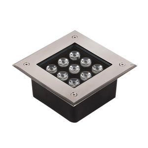Lumière <span class=keywords><strong>LED</strong></span> encastrée carrée en aluminium IP65 pour extérieur, idéale pour les marches, les pelouses, les coins, les carreaux, les jardins, les patios, les allées, la décoration paysagère - Product Image 1