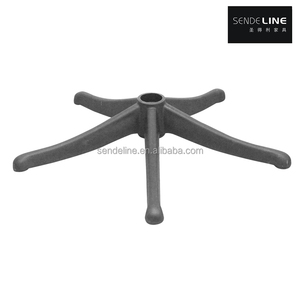 Base per Sedia Girevole a 5 Ruote in Nylon di Alta Qualità, Moderna, per Ufficio, Nera, Bianca, Grigia, Vendita all'Ingrosso - Product Image 1