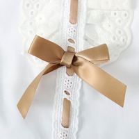 Nouveau blanc pâques Tutu robe coton filles princesse Costume bébé filles robe mignonne fête d'anniversaire contient des bandeaux