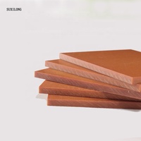 Fabricant de feuilles de bakélite orange et noire, feuille de bakélite stratifiée de 3 mm, feuille de résine phénolique de taille personnalisée en stock