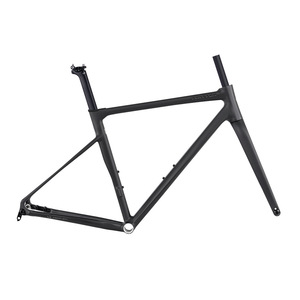 <span class=keywords><strong>Cadre</strong></span> de <span class=keywords><strong>vélo</strong></span> de <span class=keywords><strong>route</strong></span> en alliage d'aluminium C6 avec freins à disque doubles, fourche avant en fibre de <span class=keywords><strong>carbone</strong></span> à axe traversant, design tout-en-un confortable - Product Image 2