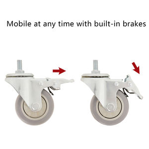 Trépied professionnel en métal robuste avec roues, design portable, capacité de charge de 20 kg, longueur extensible de 3200 mm - Product Image 5