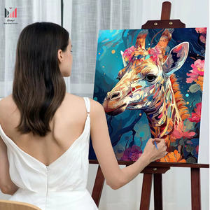 <span class=keywords><strong>Peinture</strong></span> <span class=keywords><strong>par</strong></span> numéros <span class=keywords><strong>cerf</strong></span> pour adultes Kits peintures décoratives peintes à la main adaptées aux amateurs débutants adultes comme cadeau - Product Image 4