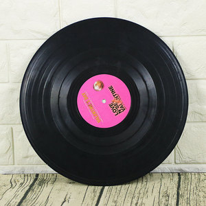 Affiche Murale Décorative en Vinyle Style Rétro pour Bar et Café, Peinture sur Métal Personnalisée, Autocollant Mural Décoratif en Forme de Disque Vinyle - Product Image 4