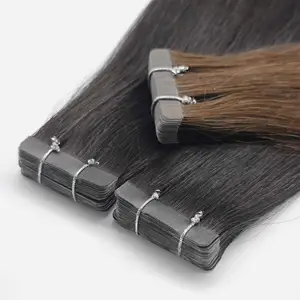 Fita ins extensões cabelo cru 100 cabelo humano cru virgem cutícula alinhada fita ins extensão do cabelo