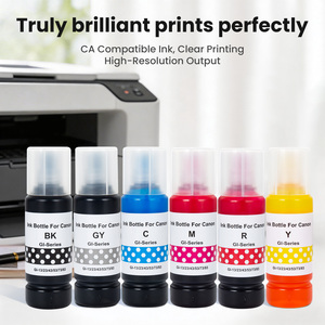 Tinta de Recarga a Granel Compatible con Canon <span class=keywords><strong>PIXMA</strong></span> G580 G680 G540 <span class=keywords><strong>G640</strong></span> G550 G650, a Base de Agua, en 6 Colores Premium, Modelos GI43 43 GI53 83 - Product Image 3