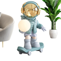 Produits en fibre de verre personnalisés, ornements d'astronautes pour la maison, art populaire, statues en fibre de verre, vente chaude, décorations intérieures et extérieures pour la maison