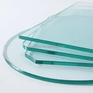 工厂销售定制形状装饰玻璃盖孔钻孔玻璃面板钠钙钢化玻璃片带孔