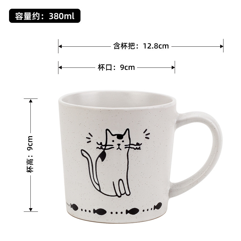 Dumb white v-cup dazed cat