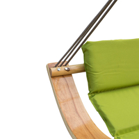 Tiandanlong — chaise à cordes, suspendu en coton, fauteuil à bascule, Arc en bois, avec porte-gobelet, pour 2 personnes, jardin Patio