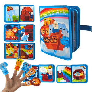 Tablero de Actividades Montessori Personalizado <span class=keywords><strong>para</strong></span> Niños Pequeños, Tablero de Actividades de Fieltro con Diseño de Castillo Rosa <span class=keywords><strong>para</strong></span> Niños, Juguetes DIY - Product Image 5