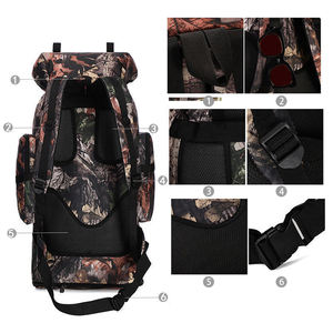 Mochila Táctica Personalizada de Alta Calidad, 100 l, Gran Capacidad, para Senderismo, Trekking, Camping, Viajes - Product Image 4