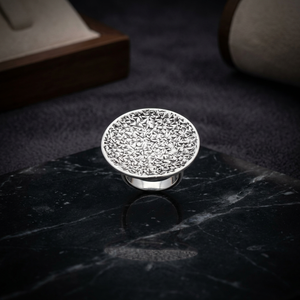 Women's Large Flat Circular Minimalist <b>925</b> <b>Silver</b> <b>Ring</b> - Product Image 2