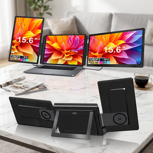 El mejor regalo para negocios: monitor portátil desmontable de 15.6 pulgadas con pantalla LCD IPS dual de 1920*1080, extensor de pantalla para computadora portátil. - Product Image 1