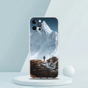 Everest Mountain <span class=keywords><strong>World</strong></span> Custodia per telefono di lusso per iPhone 16 15 14 13 12 11 Pro xx X XR SE 7 8 Plus TPU <span class=keywords><strong>Cover</strong></span> in Silicone trasparente - Product Image 2