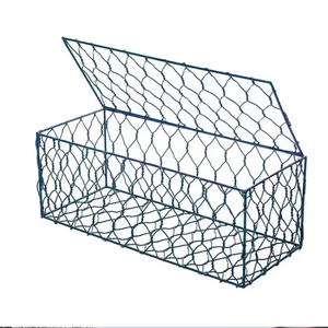 Kawat Gabion Heksagonal Galvanis/Galfan, Jaring Kawat Logam Tahan Lama untuk Konstruksi Tembok Penahan, Anyaman Kustom, Pembengkokan Khusus - Product Image 3