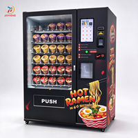 Distributeur automatique de ramen grande capacité 120 compartiments avec distributeur d'eau chaude, compatible Nayax et protocole MDB, directement de l'usine