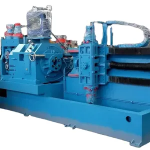 WXC-100S mesin pengupas batang baja CNC kualitas terbaik dengan rak pemuatan dan pembongkaran