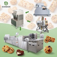 Chaîne de production entièrement automatique de barres céréalières enrobées au chocolat, de qualité industrielle, pour la fabrication de barres nutritives, facile à utiliser, Pea