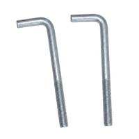 Vis d'angle en L M3 M4 M5 M6 M8 M10 M24 M30, boulon d'ancrage de type L 100 mm, vis à crochet courbé pour l'industrie lourde