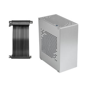 Mini Caja de PC de Aluminio SFF, Formato Pequeño, para Juegos, con Adaptador PCIe, Compatible con Tarjeta Gráfica GPU, Plateada, Mini I - Product Image 1
