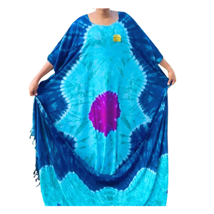 Women's Casual Plus Size Polyester <b>Maxi</b> <b>Dresses</b> Free Size Casual African Print Kaftan Lace Tie Dye <b>Chiffon</b> Fashion Adults - Product Image 1