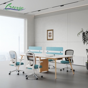 Hoge kwaliteit modulaire bureaus <span class=keywords><strong>4</strong></span>-persoons uitbreidbare coworking werkplekken open ruimte kantoor personeelsmeubilair computerbureau voor kantoor - Product Image 1