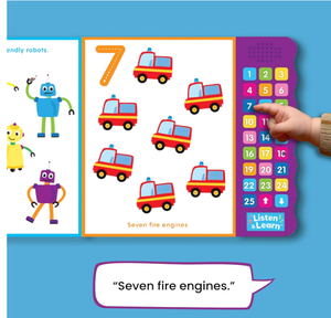 หนังสือเสียงแบบอินเทอร์แอคทีฟสำหรับเด็ก <span class=keywords><strong>123</strong></span> ตัวเลข ฝึกนับ<span class=keywords><strong>เลข</strong></span> 1-25 กดปุ่มเพื่อเรียนรู้ หนังสือเสียงเพื่อการเรียนรู้สำหรับเด็กเล็ก - Product Image 3