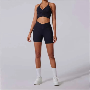 Conjunto Deportivo de 2 Piezas para Mujer, Estilo Moderno, Cintura Elástica, Ropa Deportiva, Ropa de Entrenamiento, Secado Rápido, Spandex/Nailon - Product Image 4