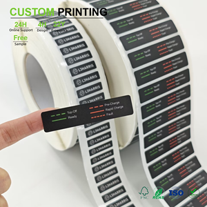 Etiqueta Adhesiva de PVC Negra Personalizada en Rollos, Etiqueta Impermeable Autoadhesiva, Pegatinas Resistentes para Uso Cosmético e Industrial - Product Image 1