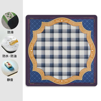 Tapis de table de mahjong transfrontalier antidérapant et insonorisant avec bordure renforcée, illustration antique, en caoutchouc, impression imperméable, pour table multi-joueurs
