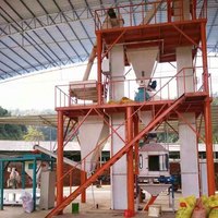 Garis lengkap 1-10t/h serbuk gergaji kayu pelet biomassa garis produksi ternak untuk babi