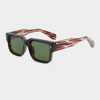 Lunettes de soleil tendance de luxe de haute qualité nouveau design cadre PC de lunettes CP temple lunettes de soleil personnalisées unisexes