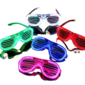Gafas LED Luminosas Fluorescentes Intermitentes para Fiestas de <span class=keywords><strong>A</strong></span>ño Nuevo y San Valentín, Impermeables, Funcionan con Pilas, Desechables, Novedad - Product Image 4